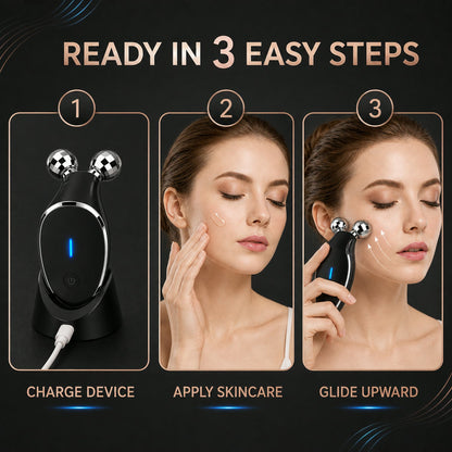 Microcurrent Face Massager – Skin Tightening & Wrinkle Care – close-up