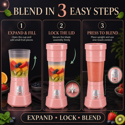 Portable Electric Juicer – 6 Blades 500ml Blender – view 9