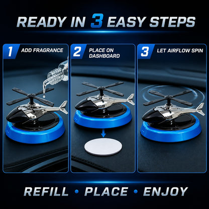 Helicopter Car Air Freshener – Stylish Rotating Dashboard – view 11