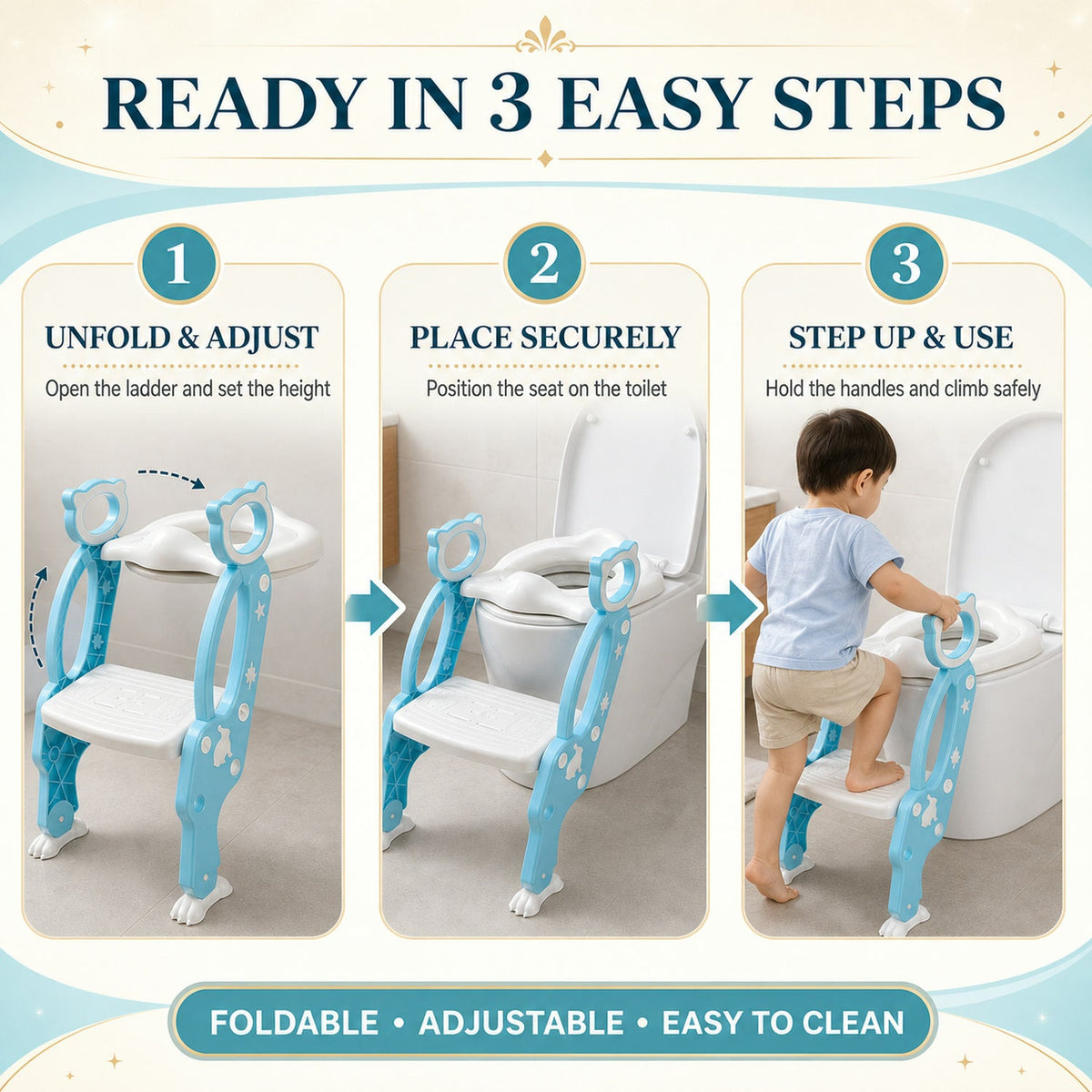 Potty Training Seat – Step Stool Ladder for Toddlers – view 10
