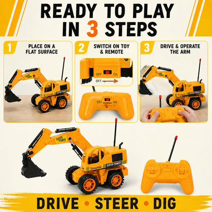 Remote Control JCB Toy – Construction Truck for Kids – view 9