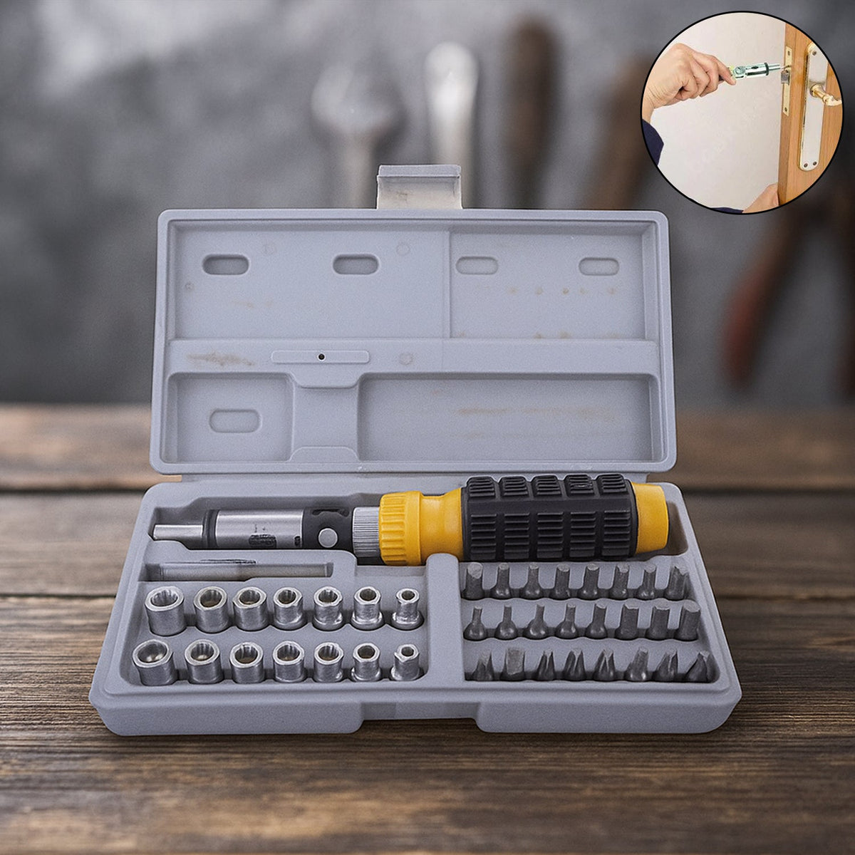 Socket & Screwdriver Tool Kit – 41-Piece Carbon Steel set