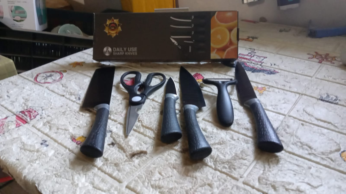 Kitchen Knife set – 6-Pc Professional Steel – view 7