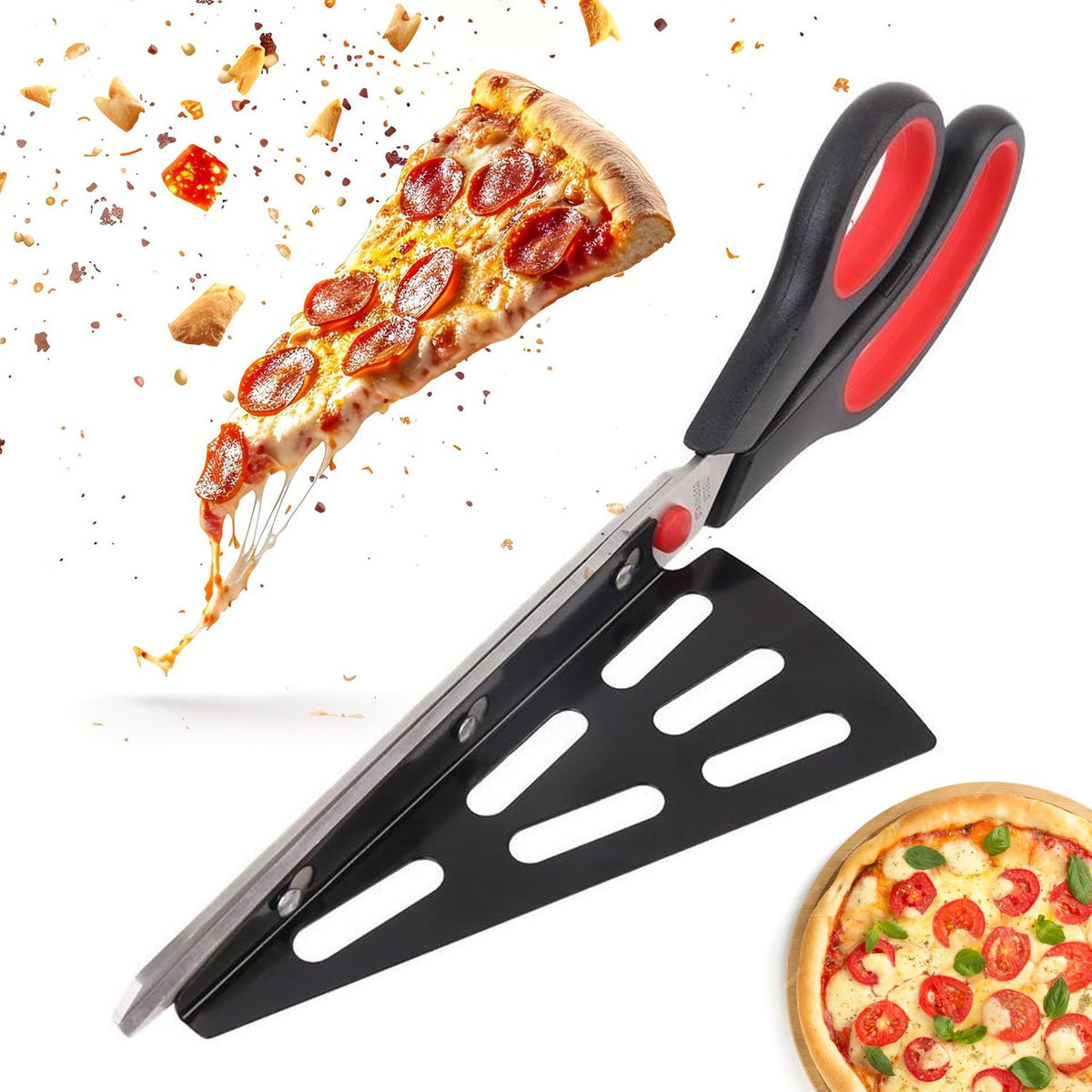 Pizza Cutter Scissors – Stainless Steel – view 6