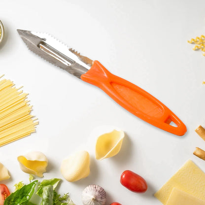 Stainless Steel Kitchen Knife set – 3-in-1 Multipurpose – close-up