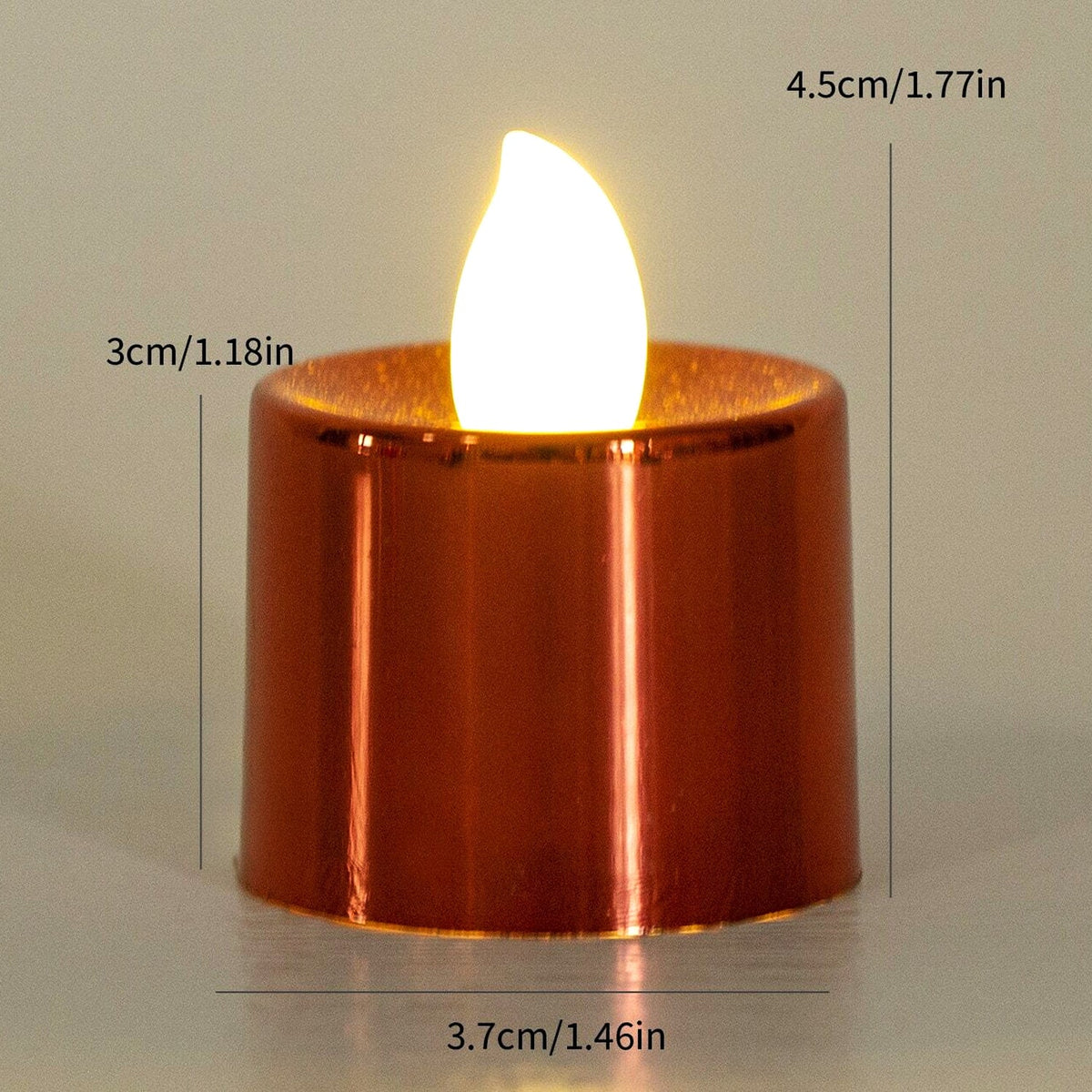 LED Diya Candles – Flameless Tea Light set (6 Pcs) – view 6