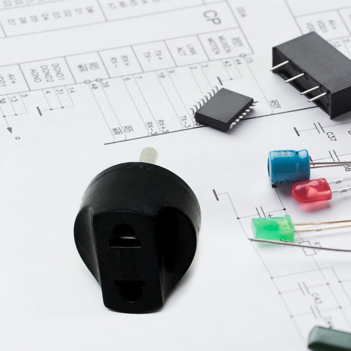 2 Pin Plug Adapter – Universal to Indian Sockets – view 7