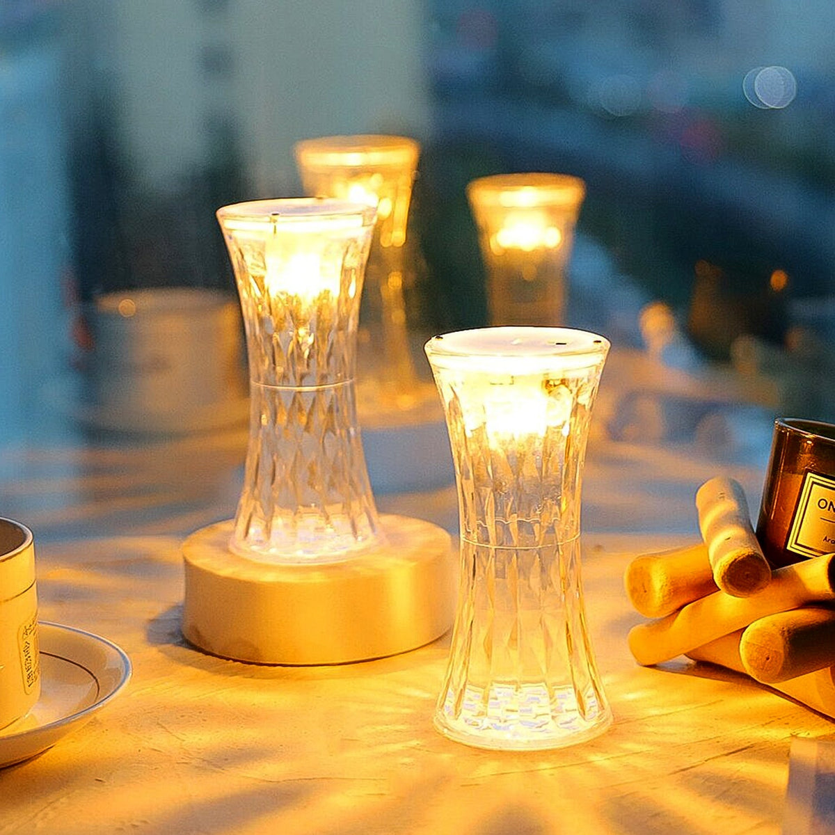 Crystal Night Light Lamp – Soft Lighting & Eye Protection – close-up