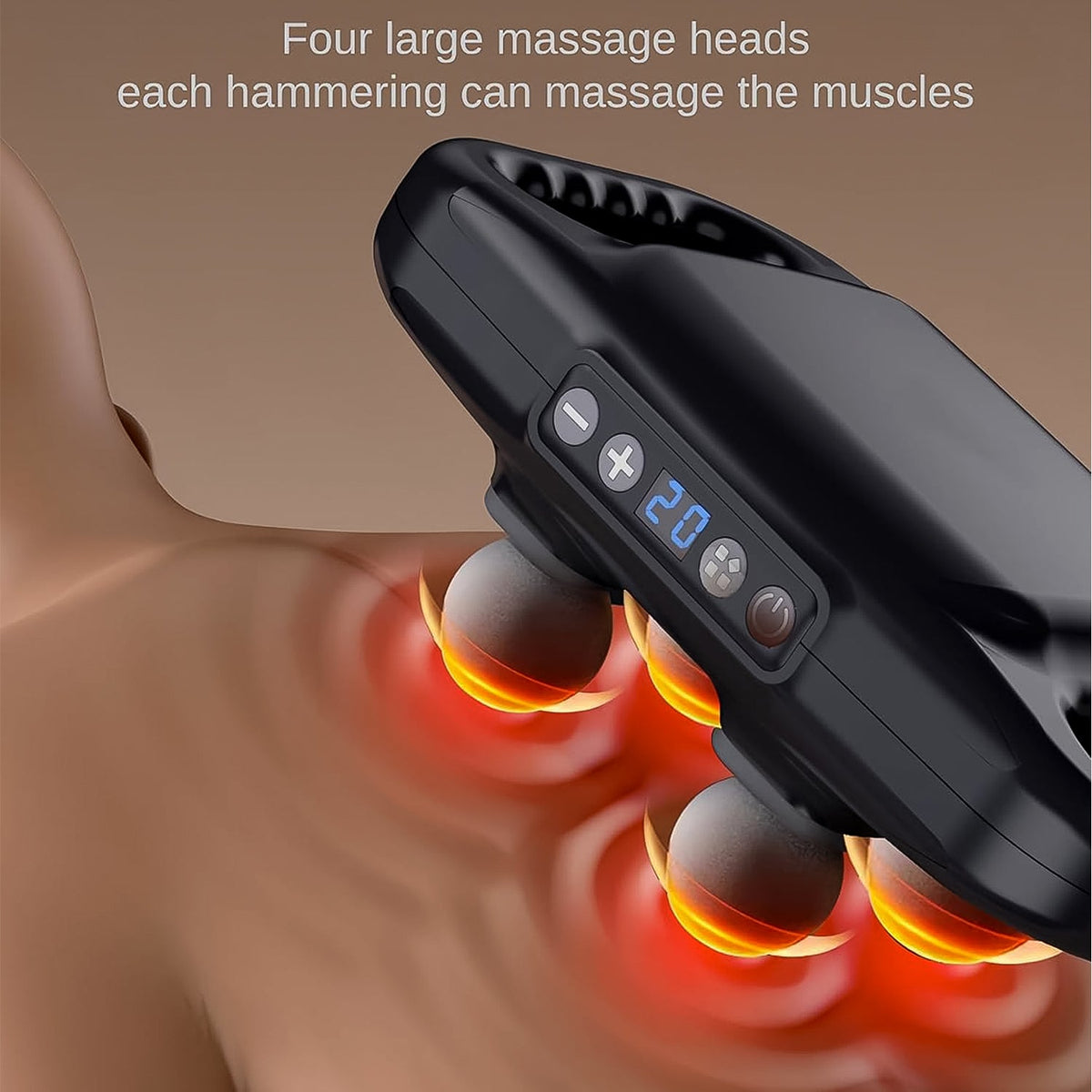 Deep Tissue Massage Gun – 4-Head Portable – view 6