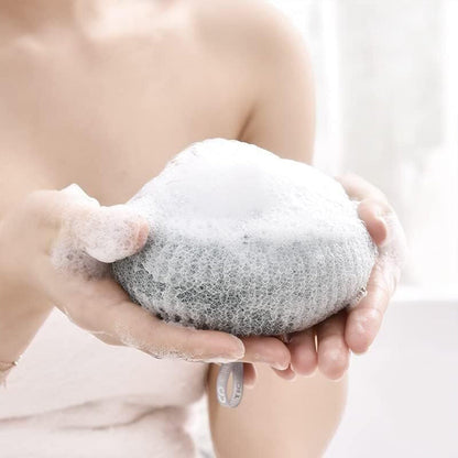 Flower Bath Sponge – Soft Exfoliator with Suction Cup – detail view