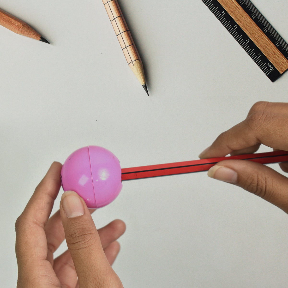 Kids Pencil Sharpener – Round Mix Design for School – view 9