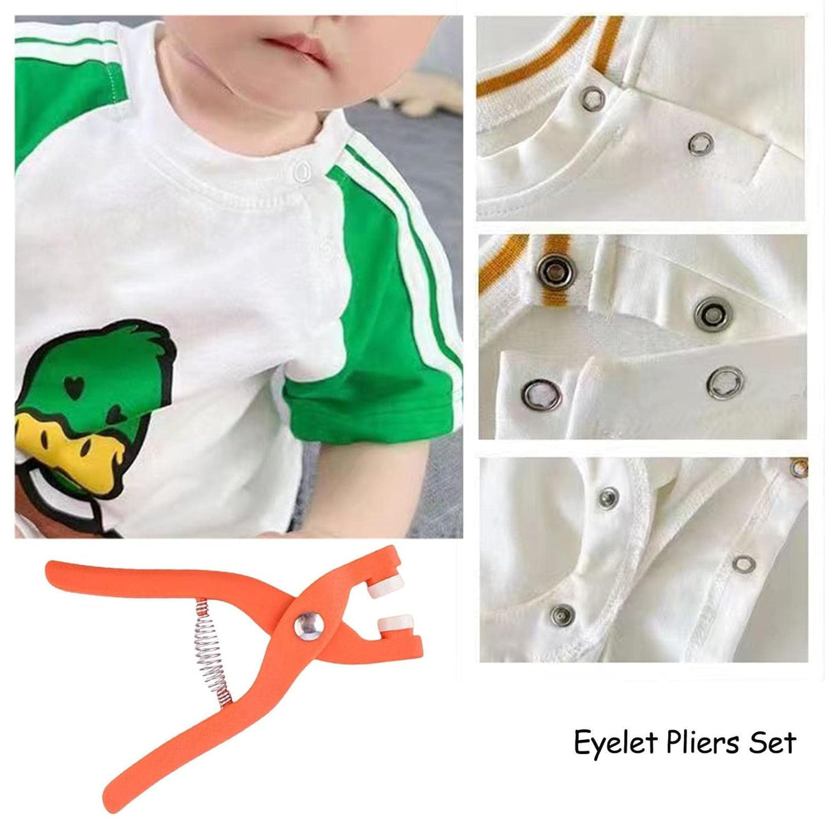 Eyelet Pliers – Fabric Hole Punch & Grommet Tool – close-up