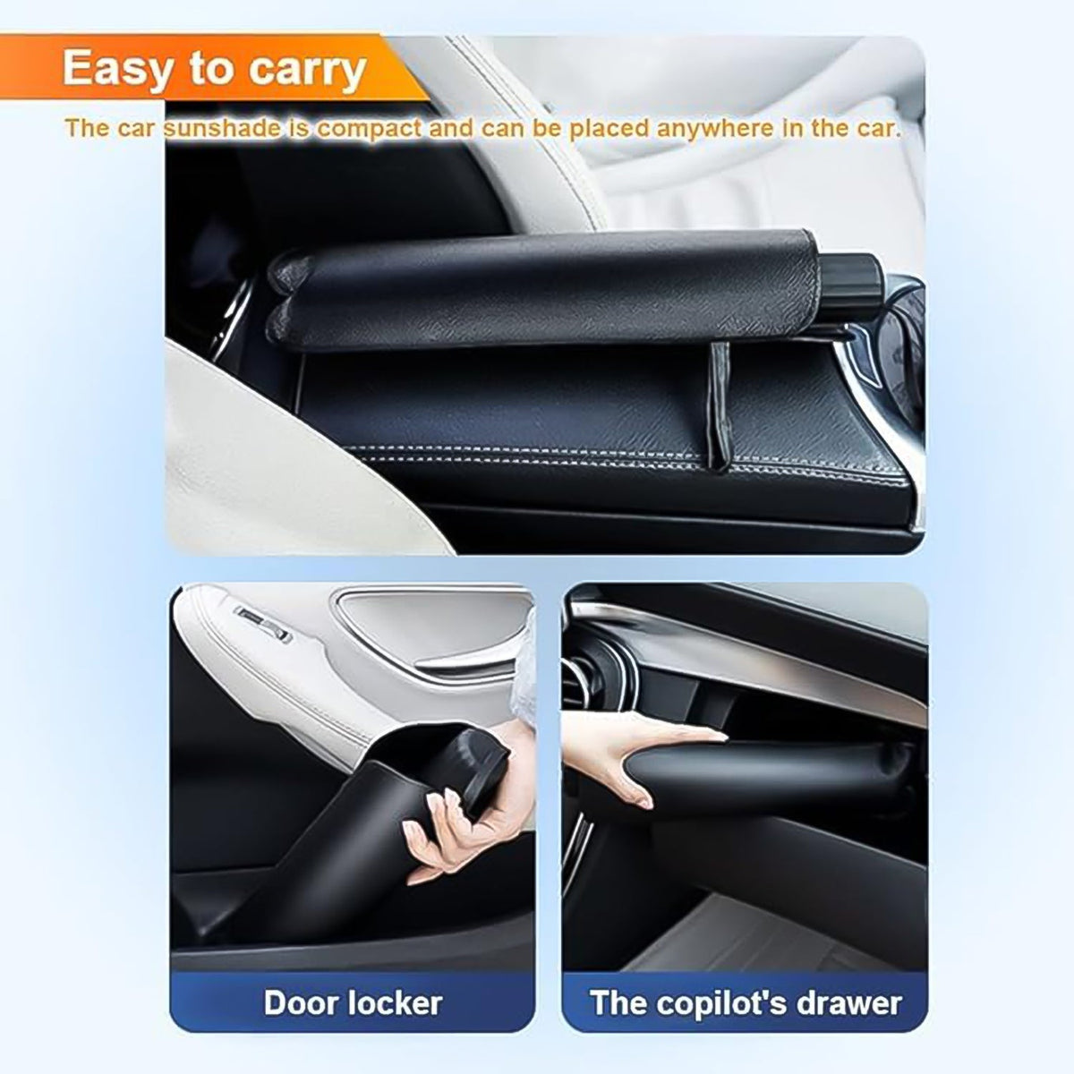 Car Windshield Sun Shade – Foldable UV Protector – view 6