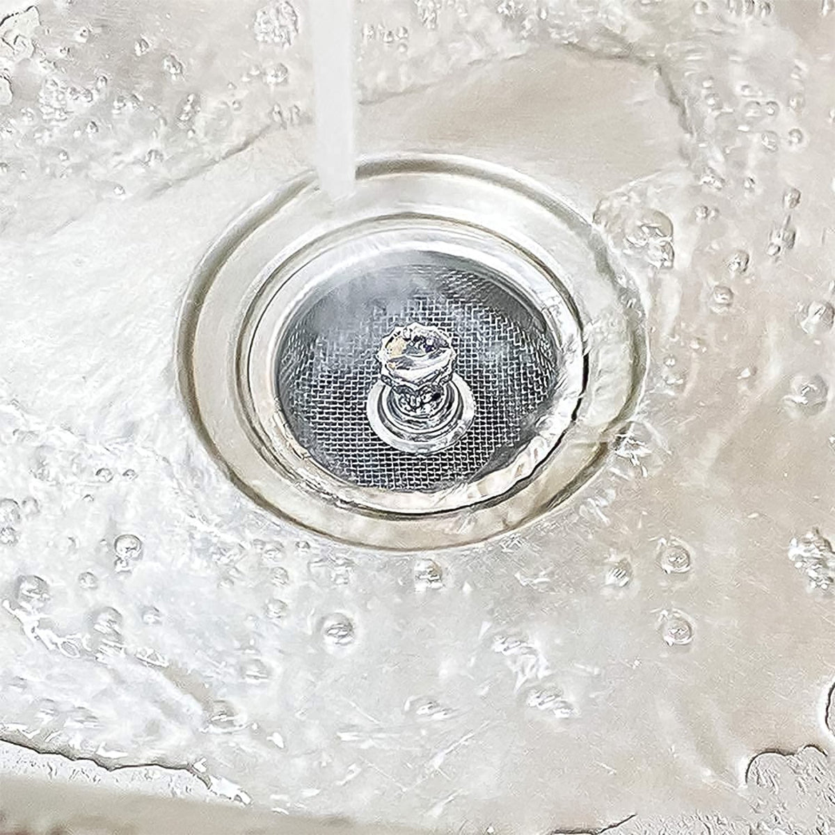 Stainless Steel Sink Strainer – Adjustable Stopper – view 7