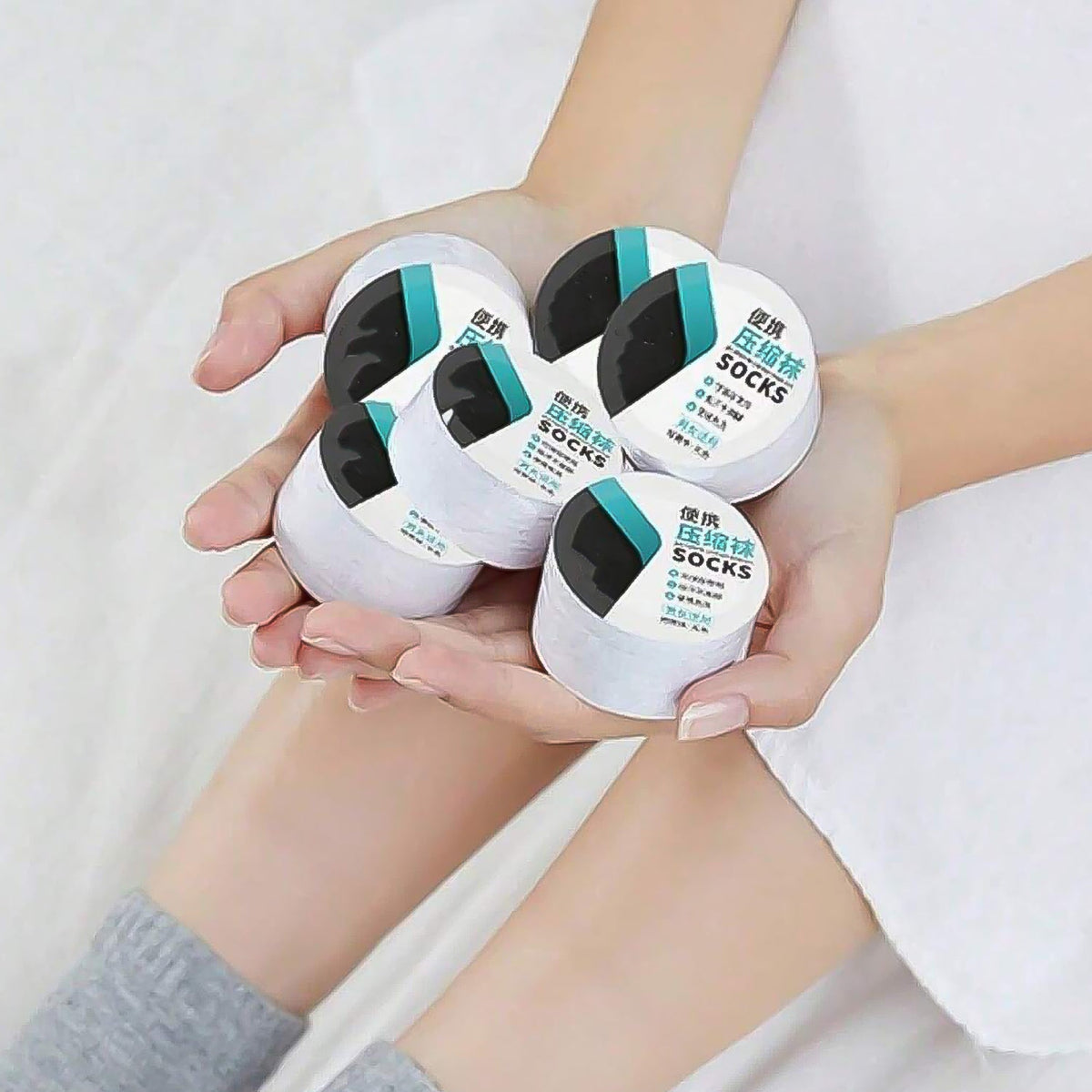Disposable Travel Socks – Hygienic & Portable – detail view