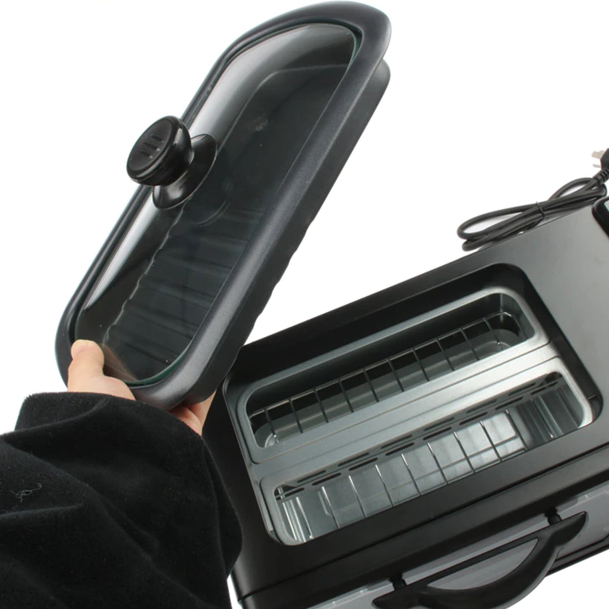 3-in-1 Breakfast Maker – Toaster Oven, Grill & Coffee – alternate view