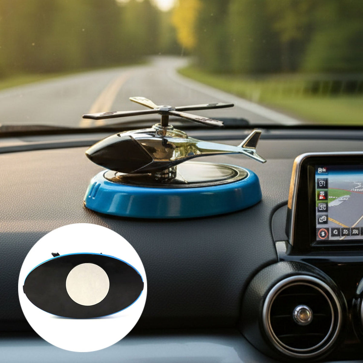 Helicopter Car Air Freshener – Stylish Rotating Dashboard
