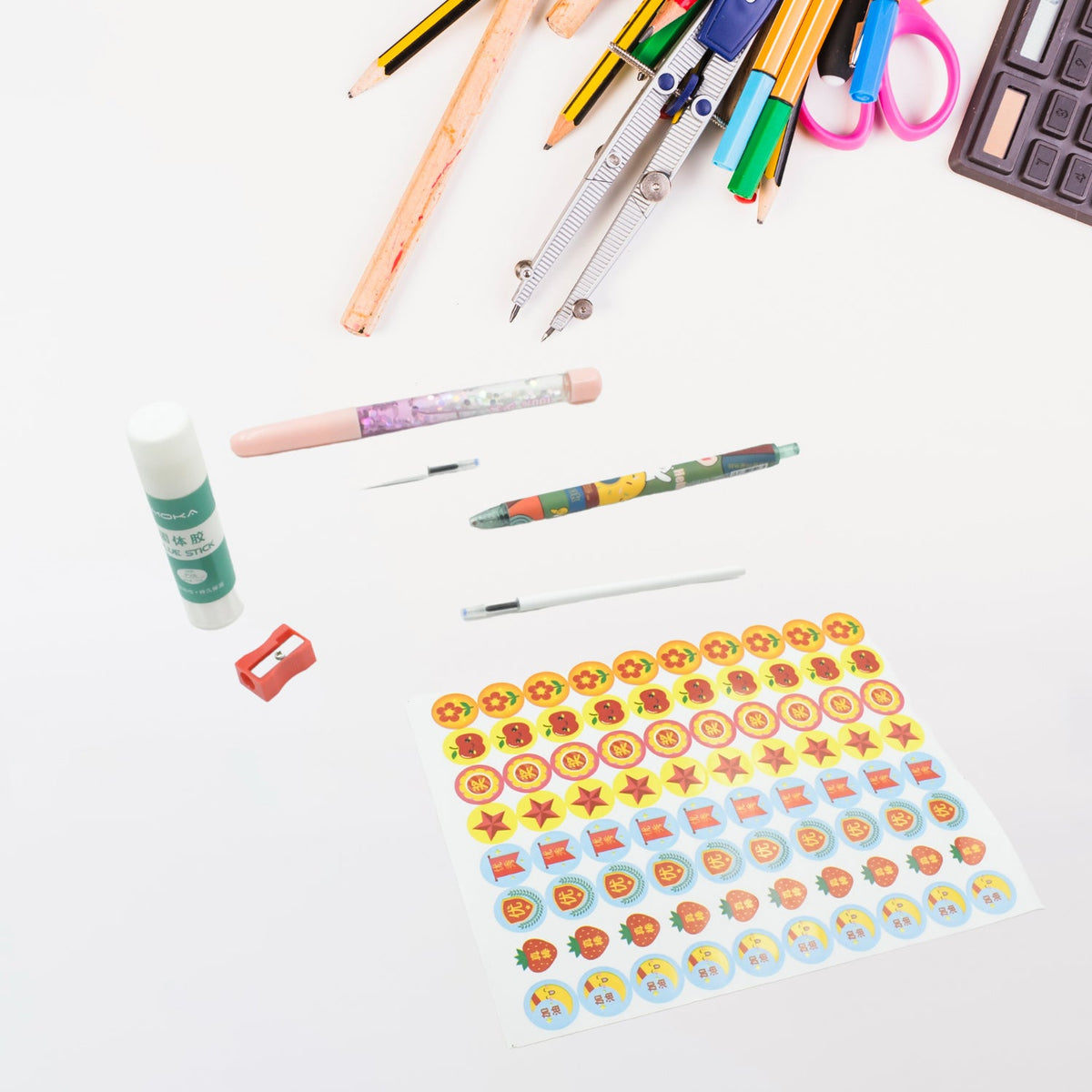 Cartoon Stationery Box – School Supplies Kit for Kids – detail view