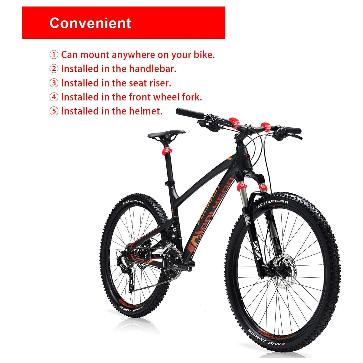 Bike Light set – Waterproof LED Cycle Lights – view 9