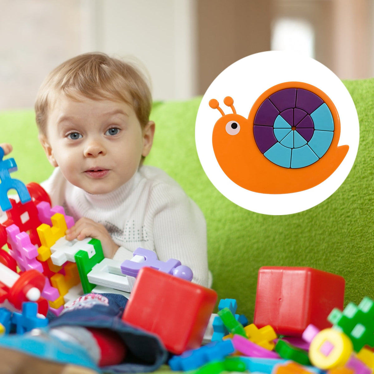 Snail Puzzle for Kids – STEM Learning Toy for Ages 3-6 – view 6