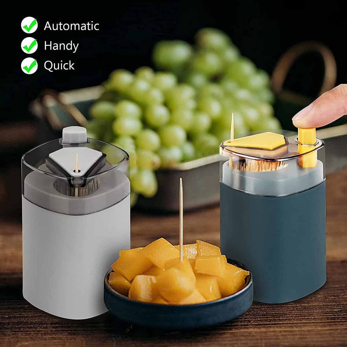 Automatic Toothpick Dispenser – Pop-Up Holder for Kitchen – view 7