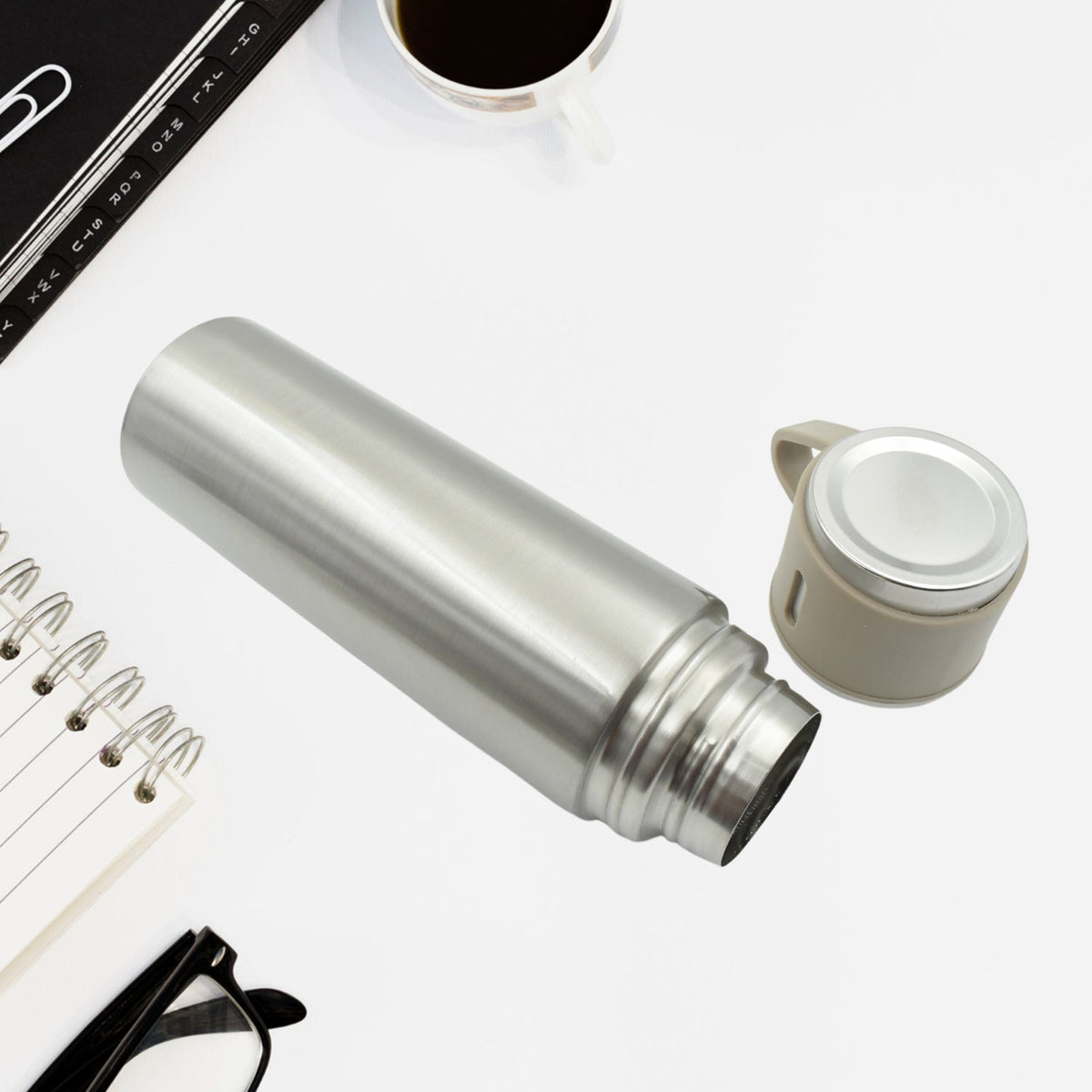 Stainless Steel Vacuum Flask set for Men with 3 Cups 500 ml – view 7