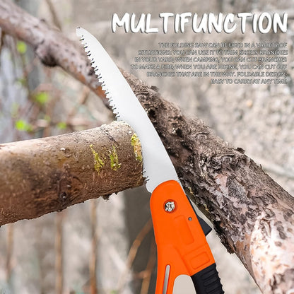 Folding Pruning Saw – 15 inch Mini Garden Tool – close-up