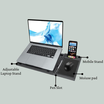 Foldable Laptop Stand – Ergonomic & Portable for Desks – close-up