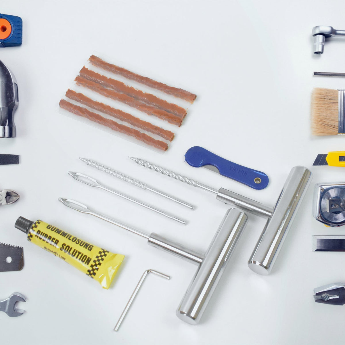 Tire Repair Kit – 13-Piece Portable set – detail view