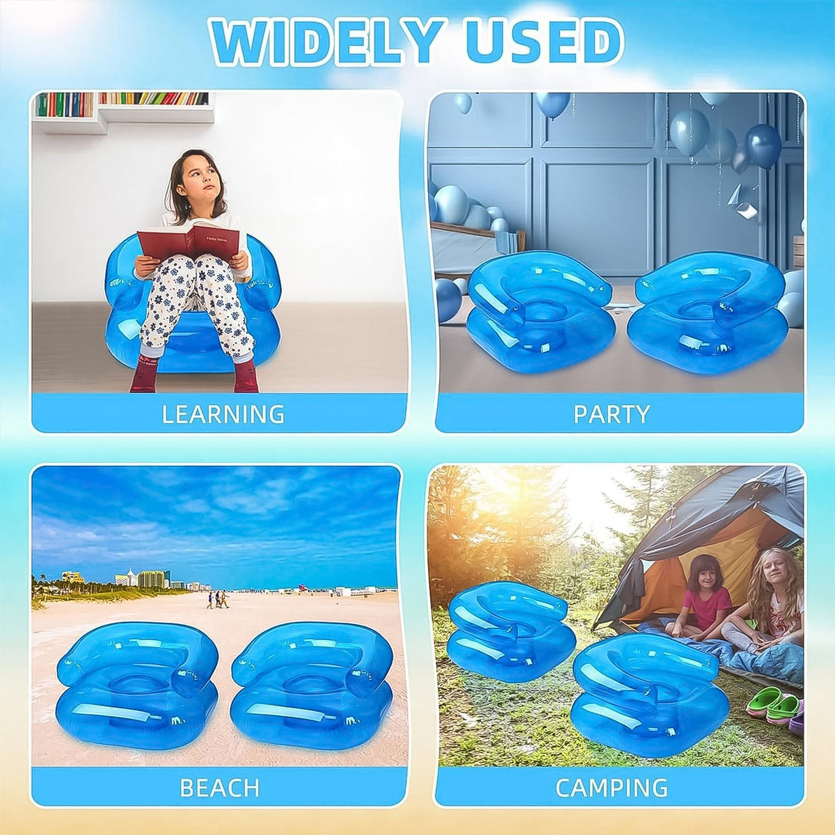 Inflatable Kids Sofa Chair – Portable & Durable Seating – view 9