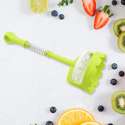 Potato Masher – One-Handed Spring Press with Comfort Grip – alternate view