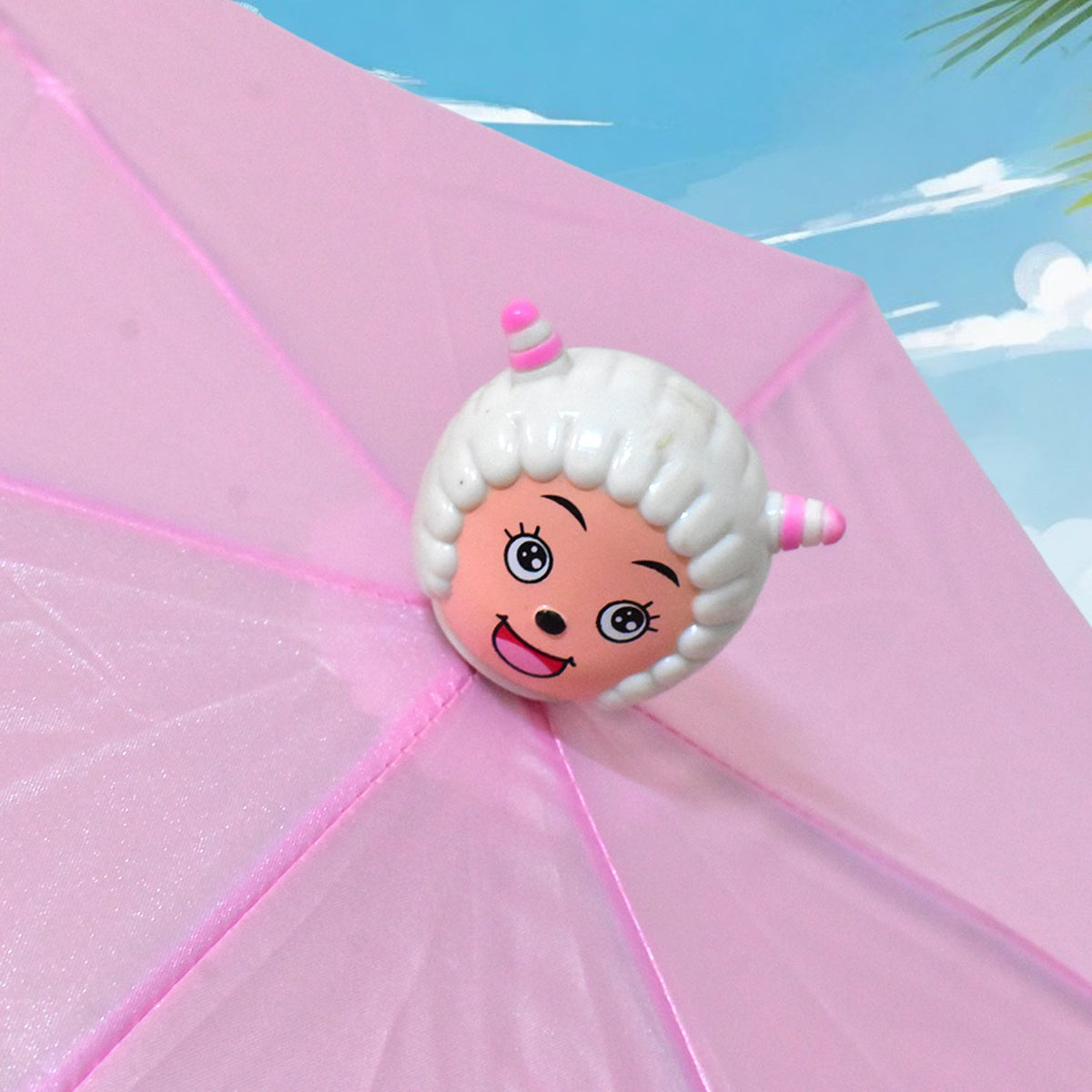 Cartoon Umbrella – UV Protection & Foldable Travel Design – detail view