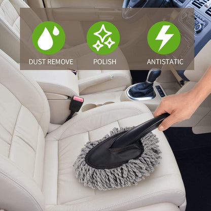 Microfiber Car Wash Brush – Streak-Free Cleaning – close-up