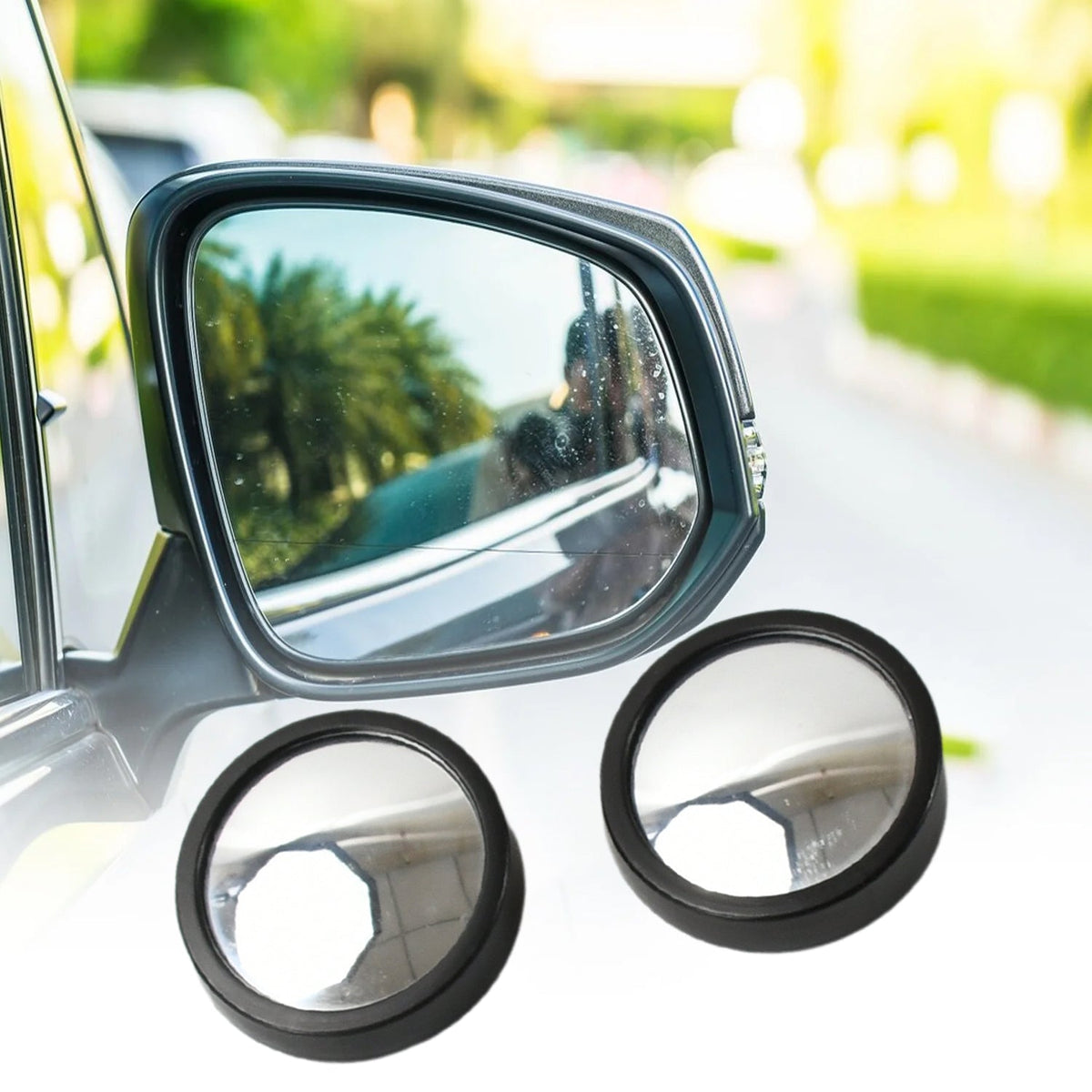 Car Blind Spot Mirror – HD Convex Frameless (2-Pack) – view 8