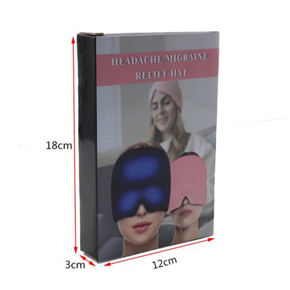 Men's migraine cap full head coverage flat view