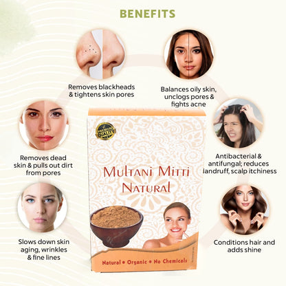 Multani Mitti Face Pack – Tan Removal & Glowing Skin – detail view