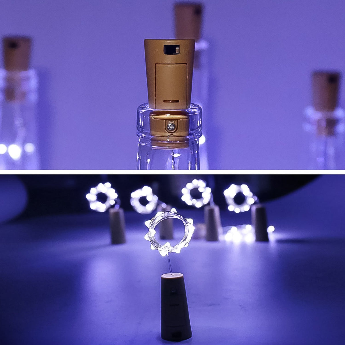 Wine Bottle Cork String Lights – 2M Multi LED Copper Wire