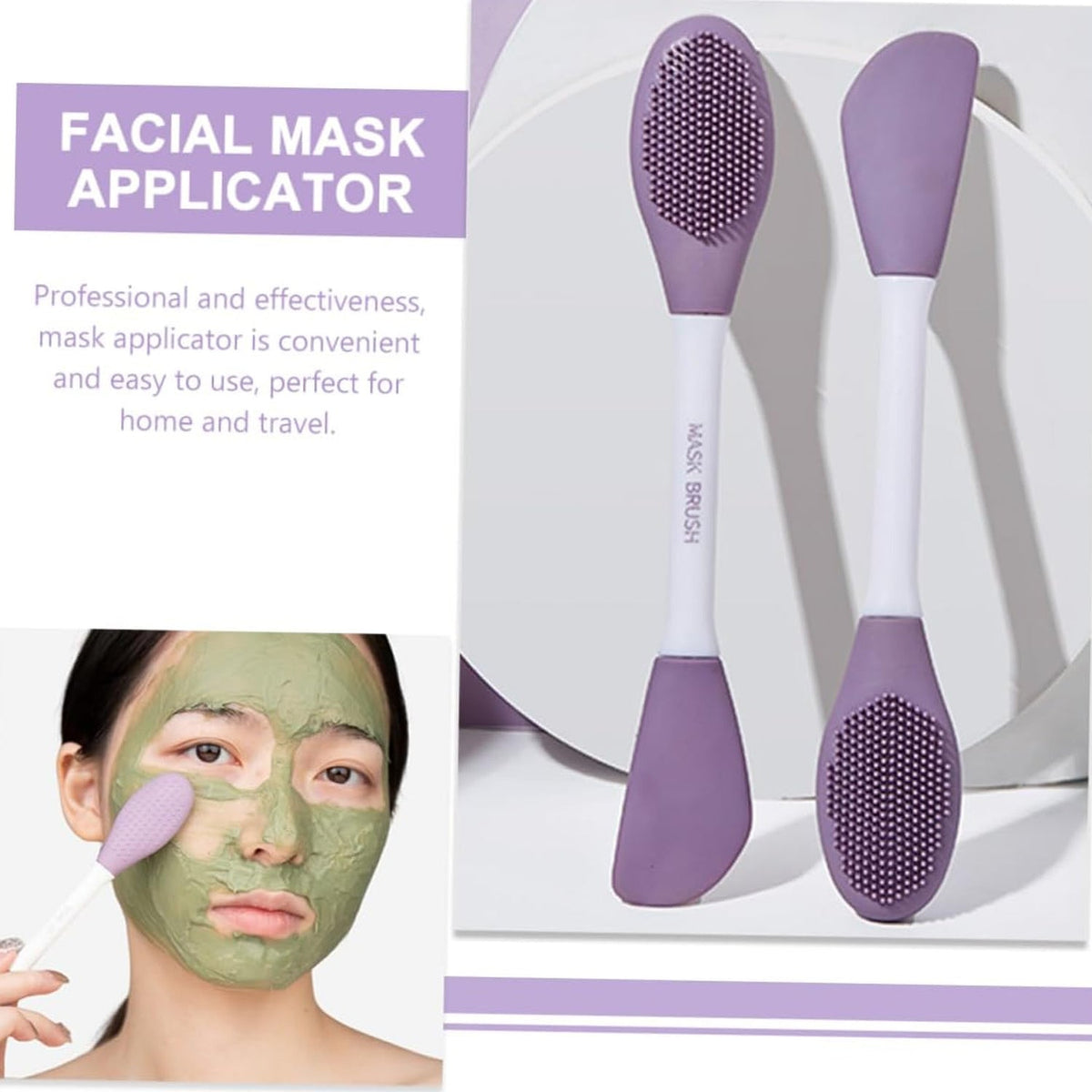 Double-Headed Silicone Mask Brush – Facial Cleansing – view 8