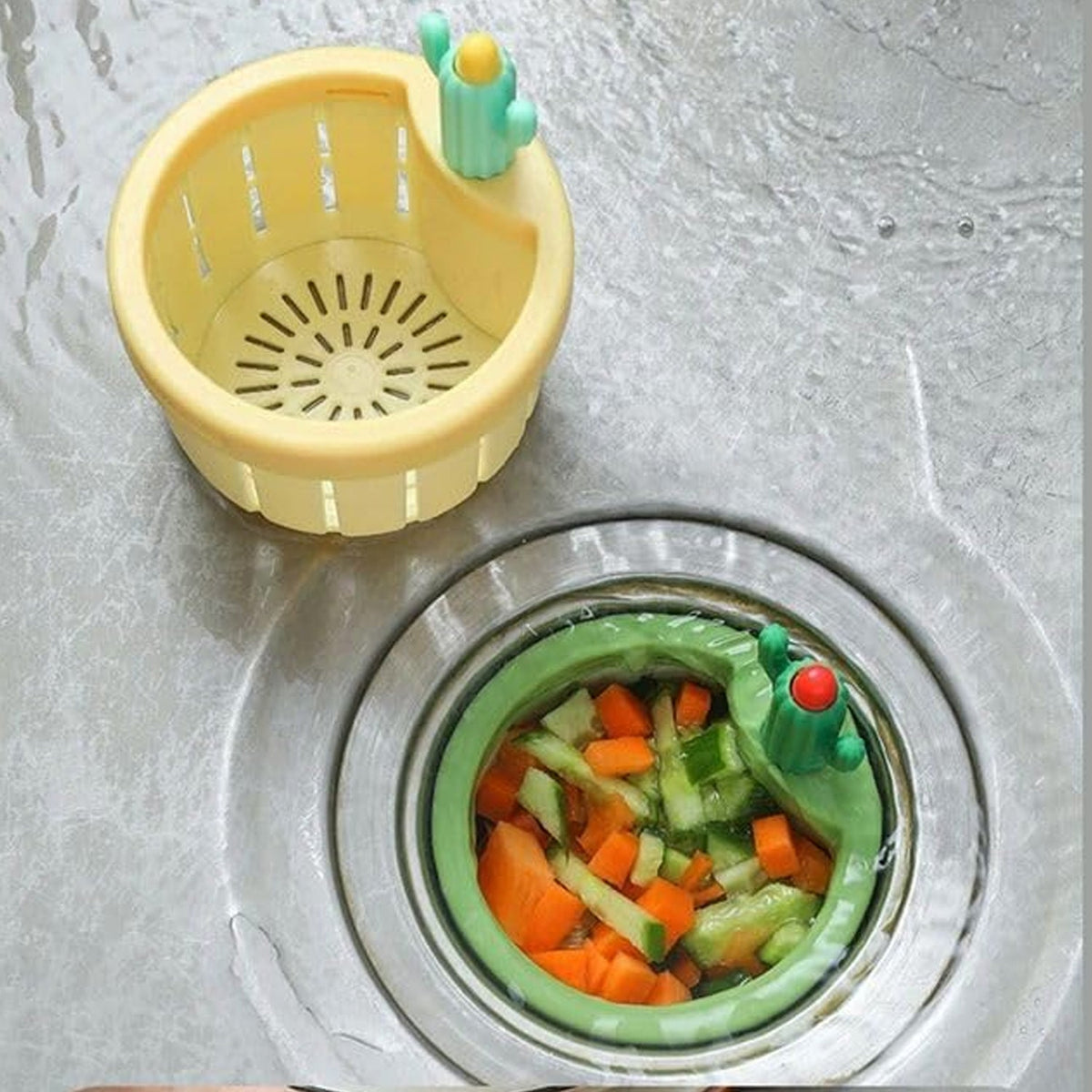 Kitchen Sink Drain Strainer – Automatic Waste Filter – view 6