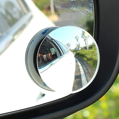 Blind Spot Mirror – Wide Angle Adjustable Convex (2 Pcs)