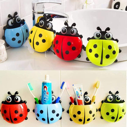 Ladybug Toothbrush Holder – Suction Hook Bathroom Organizer – view 12