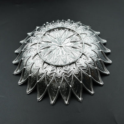 Silver Finish Serving Tray – Decorative Mukhwas & Dry Fruit – alternate view