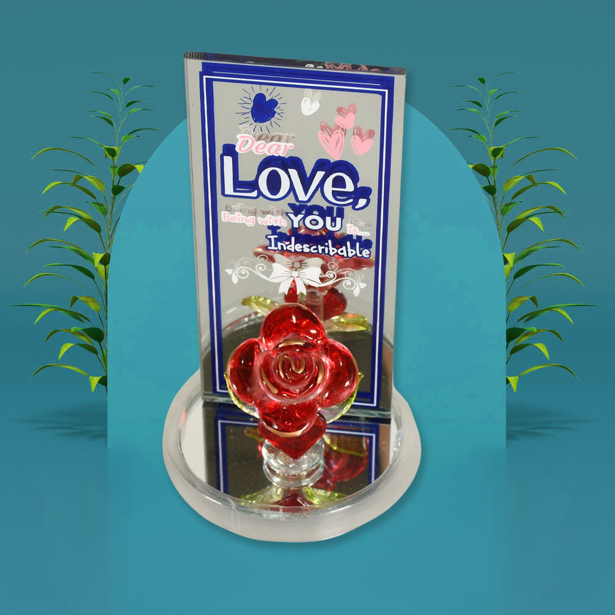 Rose Showpiece – Romantic Gift & Home Decor for Couples