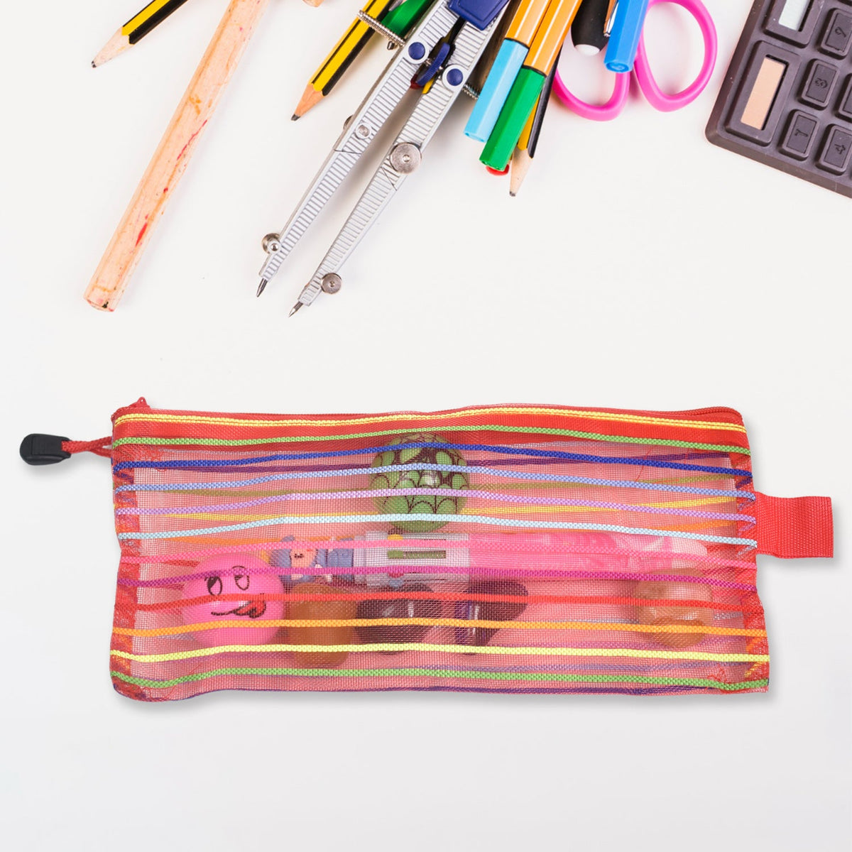 Transparent Mesh Pouch – Multi-Purpose Zipper Organizer – view 6