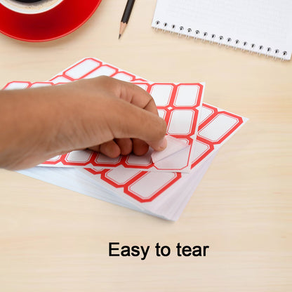 Writable Label Stickers – Easy to Use with Red Border – view 7