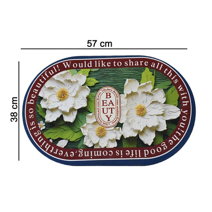 Absorbent Bath Mat – Quick-Dry Anti-Slip Floral Design – view 6