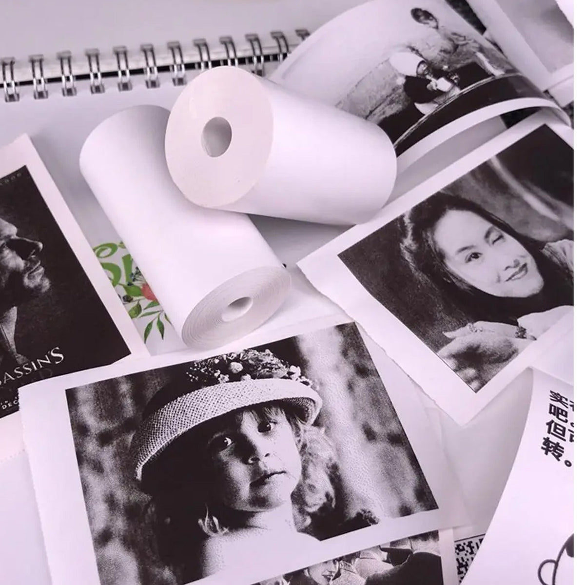 Thermal Printer Paper Roll – Clear, Aging Resistant – close-up
