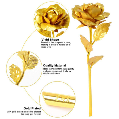 Gold Plated Rose – Eternal Love Gift with Premium Box – view 6