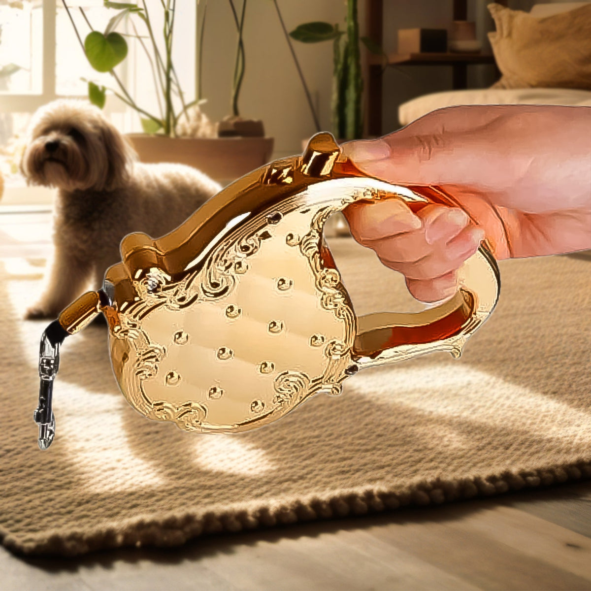 Retractable Dog Leash – 3M Telescopic Pet Lead – detail view