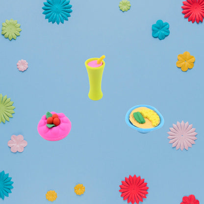 Fancy Erasers for Kids – 3D Mix Design Colorful set – view 9